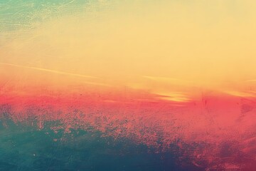 warm orange and gold sunset gradient with grain noise effect vintage background