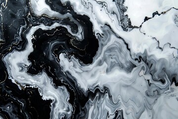 luxurious black gray and white marble texture with smooth crisp lines abstract background