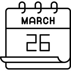 March 26 Icon