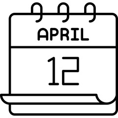 April 12 Icon