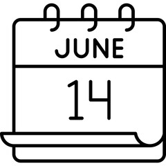 June 14 Icon