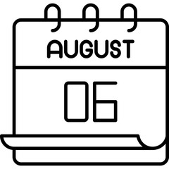 August 6 Icon