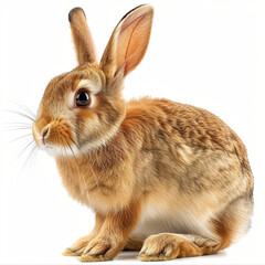 Obraz premium Realistic brown rabbit vector, cute animal