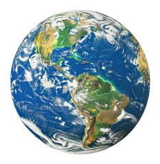 Stunning high-resolution image of Earth from space isolated on transparent background png