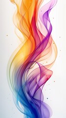 Colorful background illustration featuring waves