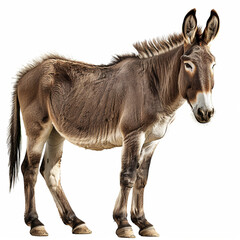 Obraz premium A realistic donkey cute animal vector