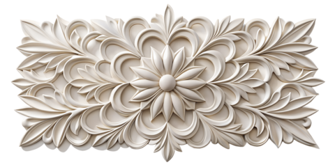 wall decor 3d isolated on a translucent background. ai generative