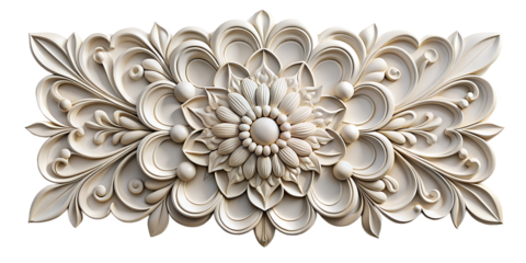 wall decor 3d isolated on a translucent background. ai generative