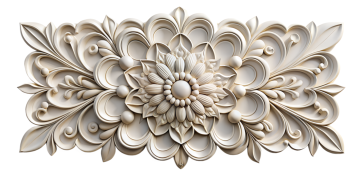 wall decor 3d isolated on a translucent background. ai generative