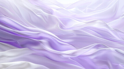 Obraz premium A calm and elegant portrayal of pearl white and soft lavender waves flowing together, their smooth interaction suggesting the gentle movements of ballet dancers.