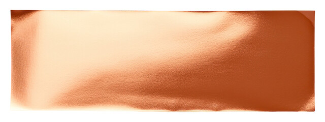 Obraz premium PNG Glossy copper foil adhesive strip white background rectangle aluminium. AI generated Image by rawpixel.