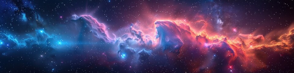 Nebula Nightingale A Vibrant and Colorful Swirl of Cosmic Dust and Gases