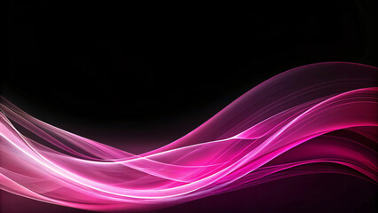Fototapeta premium Pink Wave Motion: Abstract background with vibrant pink waves, flowing lines, and energetic design
