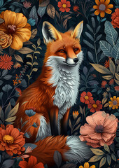 Fototapeta premium fox in the forest