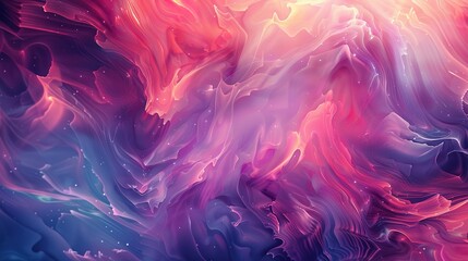 Naklejka premium mesmerising digital background blending vibrant gradients and organic shapes