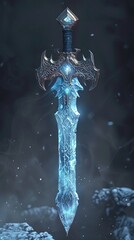 Zenith Frostblade A Meticulously Crafted Weapon of Frost and Steel
