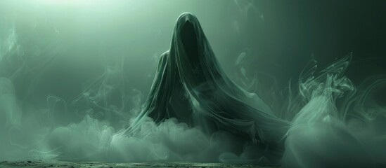 Transparent Ethereal Ghost Wraith A Mythical Spirit