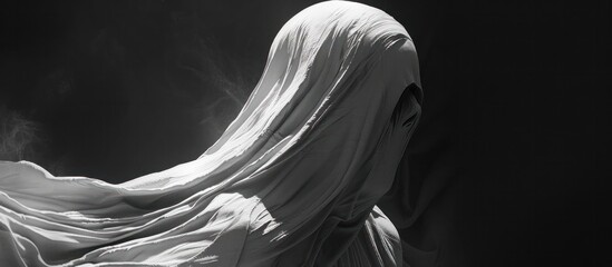 Ethereal Ghost Wraith A Rendered of a Mythical Transparent Spirit - obrazy, fototapety, plakaty