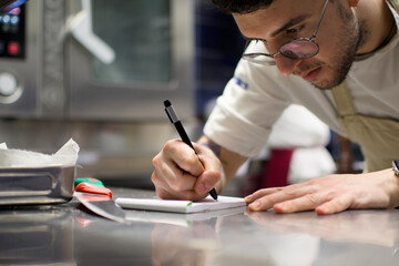 chef taking notes