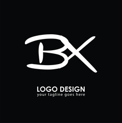 BX BX Logo Design, Creative Minimal Letter BX BX Monogram