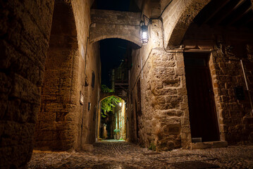 Architecture of Medieval City of Rhodes. Spirit of the Byzantine Empire.