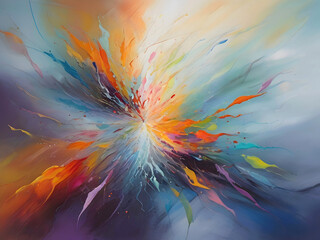 Obraz premium Abstract Brush Stroke Oil Painting Art