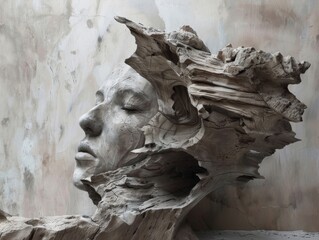Fototapeta premium Incorporate organic textures and shapes within conceptual imagery