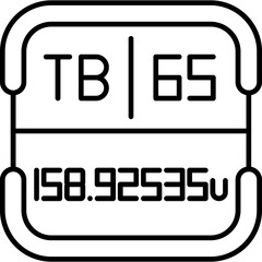 Terbium Periodic Table Element Icon