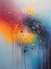 Fototapeta premium Abstract Brush Stroke Oil Painting Art