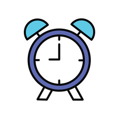 alarm icon with white background vector stock illustration