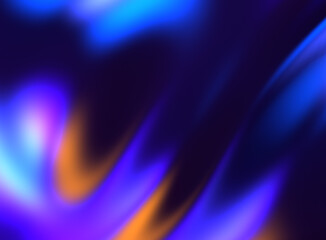 Fundo azul 3d hologr&aacute;fico. Futuristica, colorido l&iacute;quido. Fundo reluzente neon azul transl&uacute;cido com aspecto brilhante. Elemento gr&aacute;fico desgin.