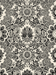 Ornate damask vintage wallpaper pattern.
