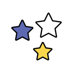 star icon with white background vector stock illustration