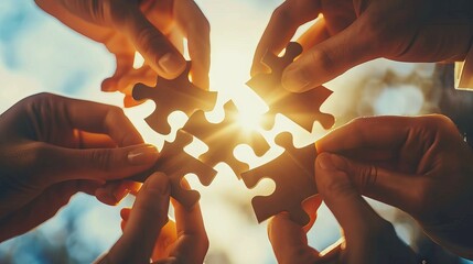 Teamwork concept design for business