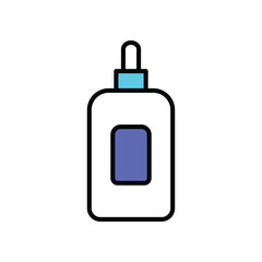 essential oil  icon with white background vector stock illustration