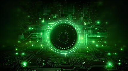 Obraz premium green Abstract technology background circles digital hi-tech technology design background. concept innovation. vector illustration