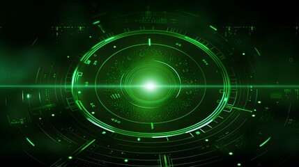 Obraz premium green Abstract technology background circles digital hi-tech technology design background. concept innovation. vector illustration