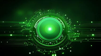 Fototapeta premium green Abstract technology background circles digital hi-tech technology design background. concept innovation. vector illustration