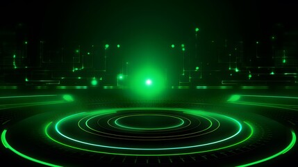 Fototapeta premium green Abstract technology background circles digital hi-tech technology design background. concept innovation. vector illustration
