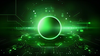 Fototapeta premium green Abstract technology background circles digital hi-tech technology design background. concept innovation. vector illustration