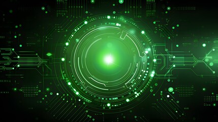 Fototapeta premium green Abstract technology background circles digital hi-tech technology design background. concept innovation. vector illustration