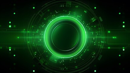 Fototapeta premium green Abstract technology background circles digital hi-tech technology design background. concept innovation. vector illustration