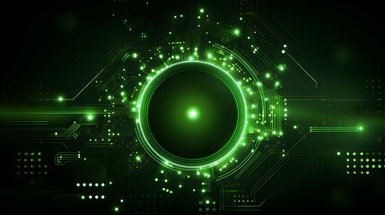 Fototapeta premium green Abstract technology background circles digital hi-tech technology design background. concept innovation. vector illustration