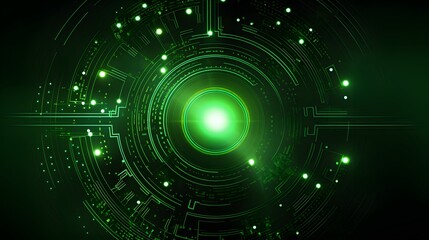 Fototapeta premium green Abstract technology background circles digital hi-tech technology design background. concept innovation. vector illustration