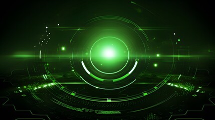 Obraz premium green Abstract technology background circles digital hi-tech technology design background. concept innovation. vector illustration