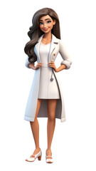 Fototapeta premium PNG Adult cartoon woman doll.