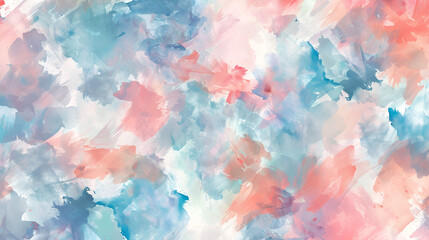 Colorful Painting Brushstroke Impressionism Style Seamless Pattern Monet Background Wallpaper.
