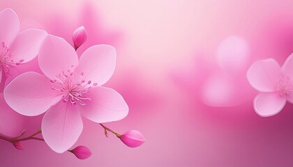 Elegant pink cherry blossoms with a soft, dreamy background