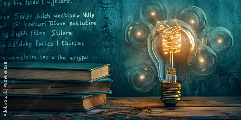 Poster chalkboard and lighting concept for lectures on philosophy and critical thinking developing skills a