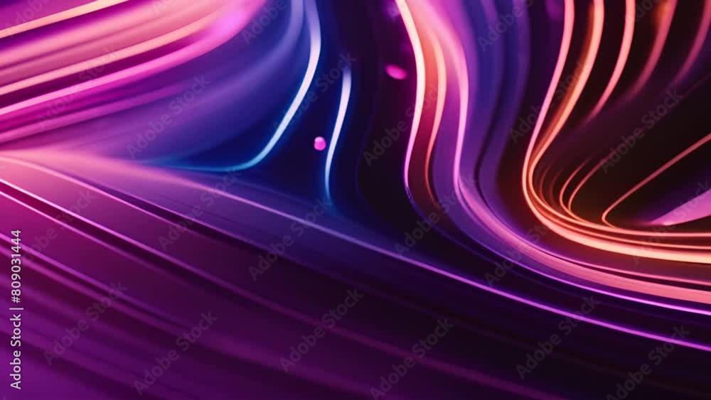 Poster abstract purple and blue background with lines generative ai